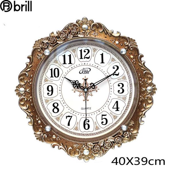 

wall clocks luxury bedroom clock large retro living room creative antique home decor 3d mechanism relojes de pared