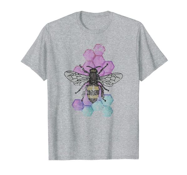 

honey bee beekeeping shirt vintage naturalist insect t-shirt, White;black