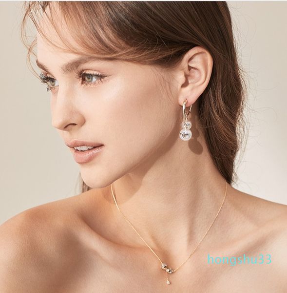 

earrings bee asymmetric female 925 silver needle temperament d home, Golden