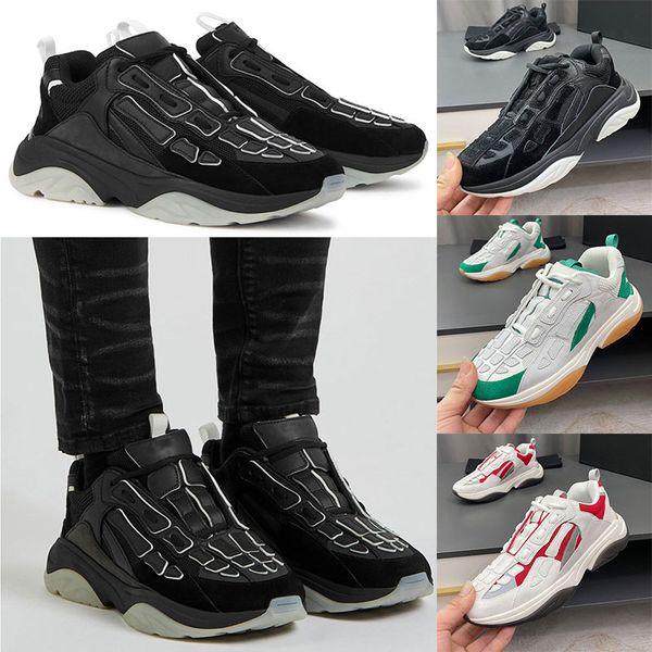 SKEL-TOP novos sapatos esportivos esqueleto para mulheres e homens BONE RUNNER Logotipo metálico estampado na língua frontal tamanho 35-46