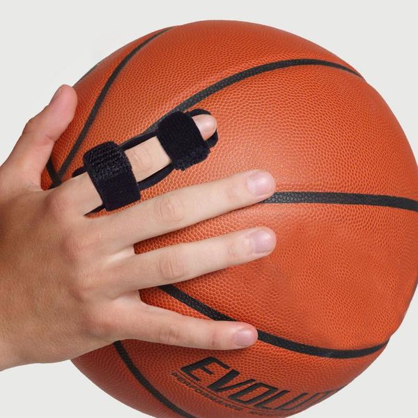 

basketball sports finger brace splint guard bandage wrap fingers protector pain relief 1pc wrist support, Black;red