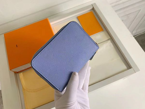 

2021 design wallet women short purses card holder passport lady folded purse ladies coin pouch multicolor by the pool series zipper wallets, Red;black