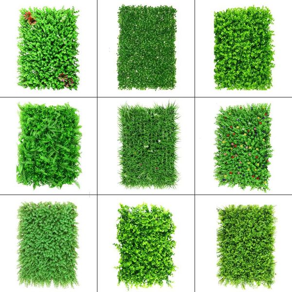 

decorative flowers & wreaths 15.7"x23.6" artificial green plant lawns carpet for home garden wall landscaping plastic lawn wedding