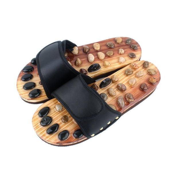 Chinelos Mulheres Massagem Sapatos Verão Flip Flops Cobblestone Pé Home Sandálias Reflexologia Soft Flats