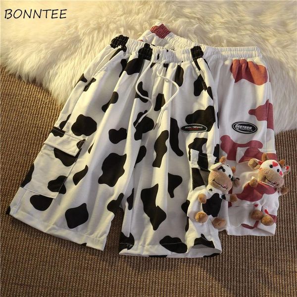 

women's shorts women cow kawaii students sweet girls loose chic ulzzang high waist casual stylish lovely female comfortable est cute, White;black