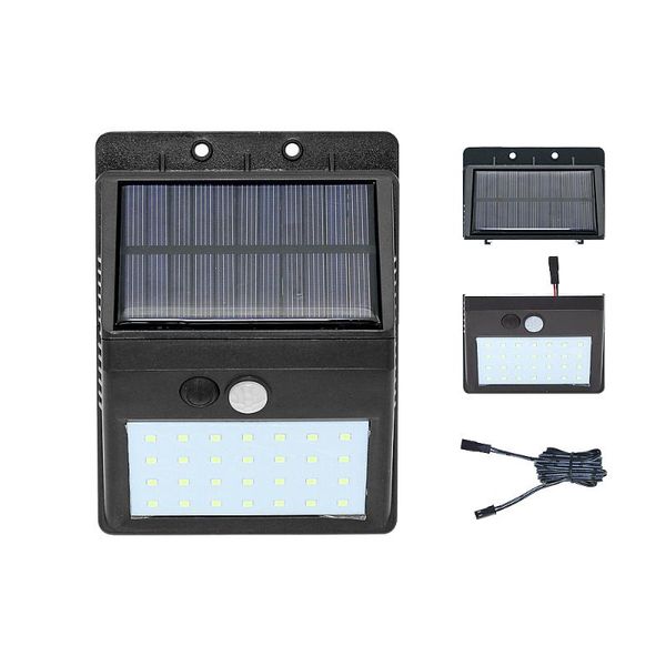 

solar lamps separable 3 modes wall lamp 28 led lights motion sensor waterproof outdoor indoor night light decoration