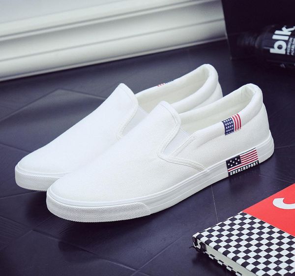 

casual men women canvas flats white black blue low slip-on leisure sneakers outdoor zapatillas driving shoes trainers