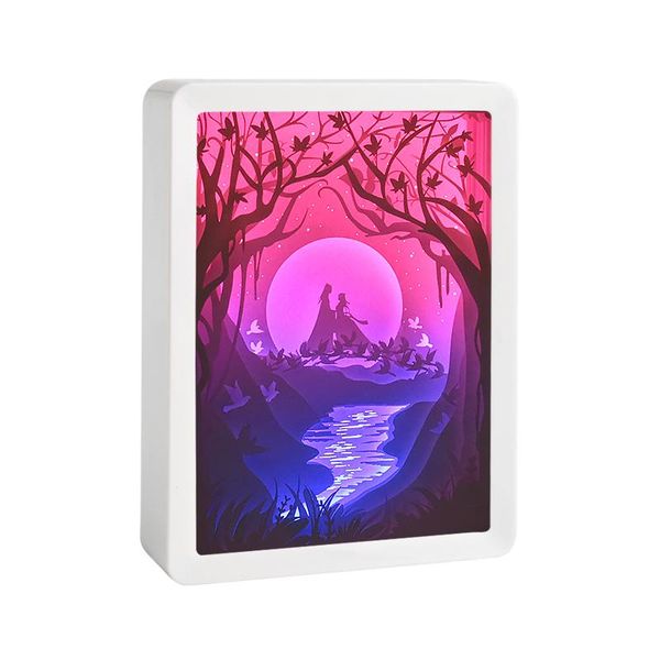 

frames paper cut light box led lights valentine's day gift for couples po frame love wedding bridesmaid aesthetic room decor