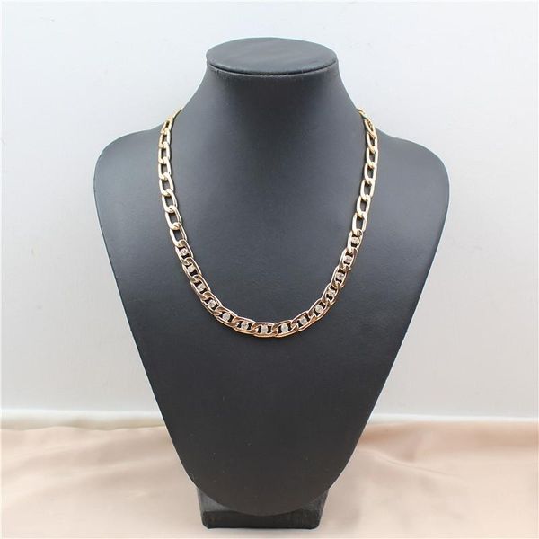

chains metallic chain flat set crystal temperament fashion female necklace, Silver