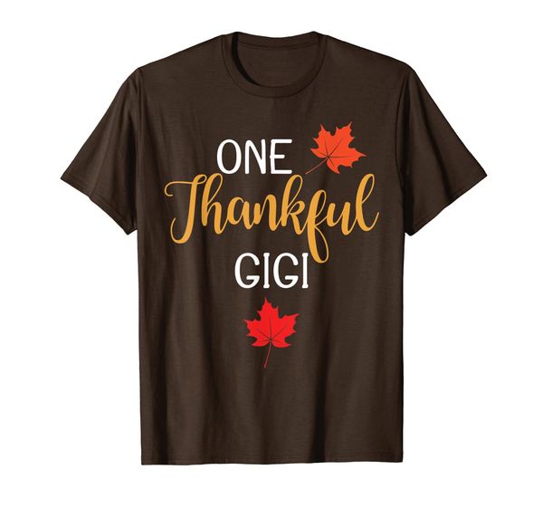 

one thankful gigi thanksgiving day family matching gift t-shirt, White;black