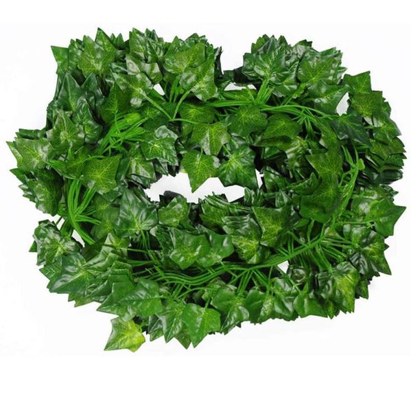 

decorative flowers & wreaths artificial wreath 12 strands 86 ft lvy leaf vine garland fake foliage hanging plants home gift wedding bride