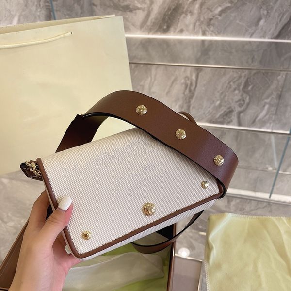 

designer women small canvas messenger bag clamshell fashion shoulder bags size 17cm