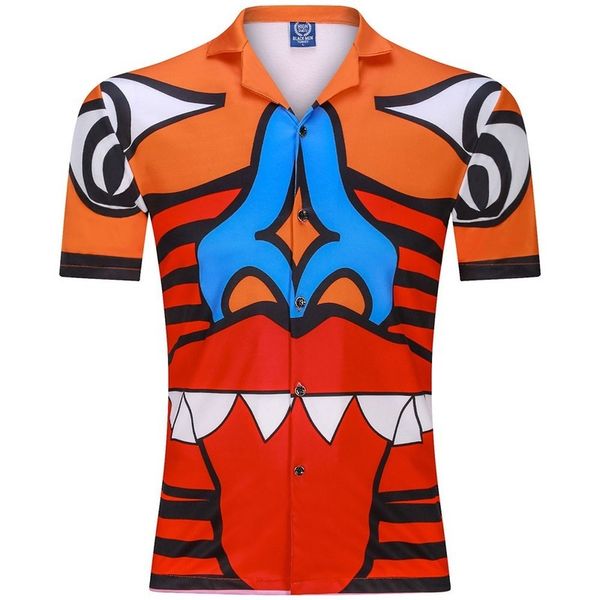 

men's casual shirts short-sleeved will see fashion print loose setting beach leisure for tourism vacation shirt work everyday, White;black