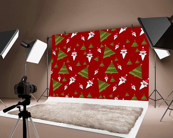 

party decoration merry christmas pograph santa claus xmas trees festival background decorations thin backdrop po