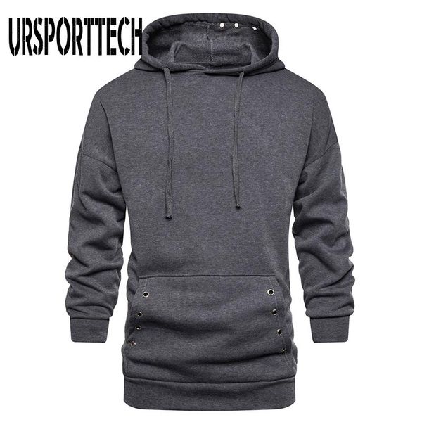

men's hoodies & sweatshirts men harajuku pullovers hoodie solid tracksuit sports wear oversized long sleeve casual, Black