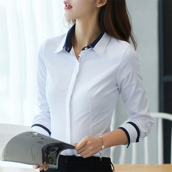 

fashion blouses womens and blouse autumn loose blouse women long sleeve blouse white woman ladies shirts plus size xxl 210401