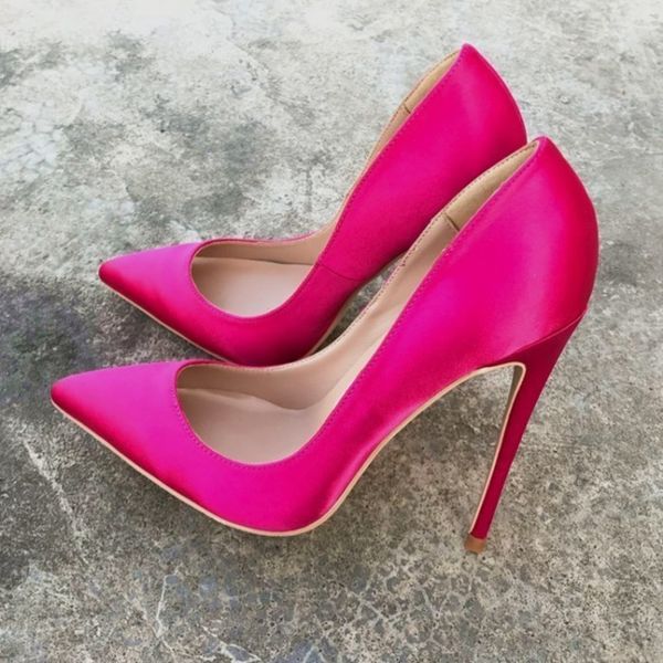 

shoe high-heeled shoes silks satin thin, mouth single-woman wedding, Black