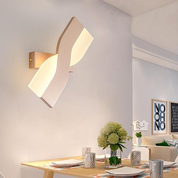 

wall lamps led nordic rotating lamp post-modern living room simple bedroom bedside rectangular rotatable study background