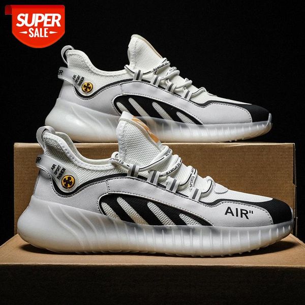 

summer fashion trend popcorn daddy shoes lightweight breathable flying woven mesh sports running men's #zh2l