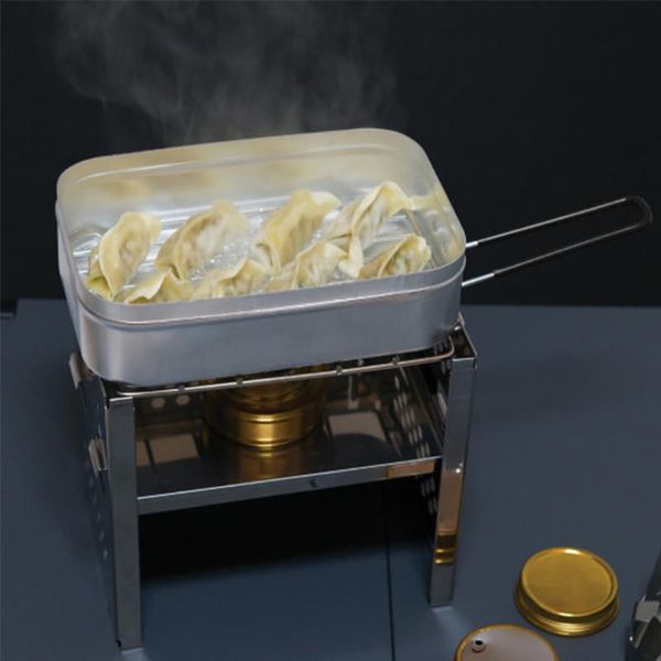 

bowls mini collapsible aluminum alloy stainless steel picnic box meal bucket lunch breakfast storage tableware container