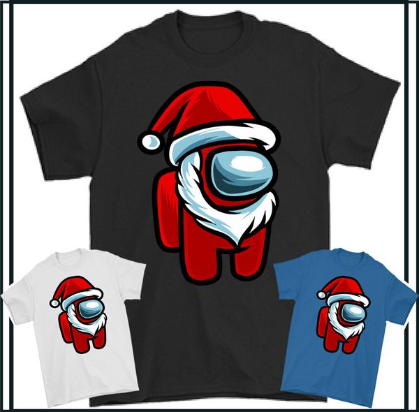 

impostor shirt between usa christmas gaming gamer mens boys, White;black