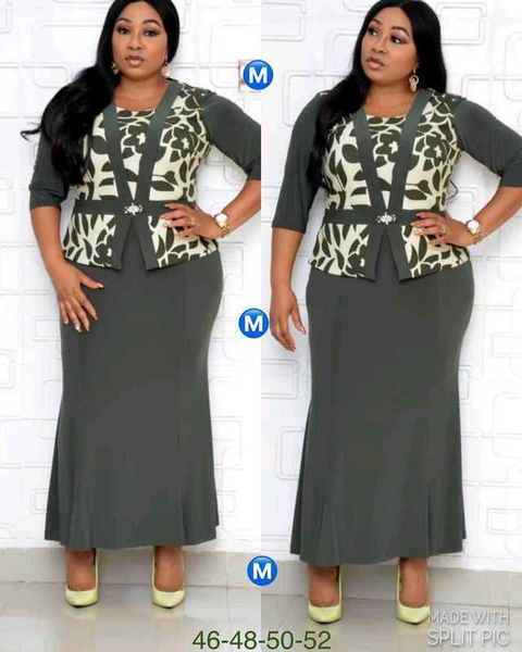 

dresses women's large casual mother's printed fake two long, Black;gray