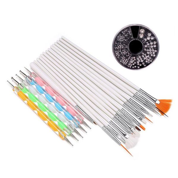 

diamond nails crystal gold-plated art tool color sequins and nail sets diy brush set kits