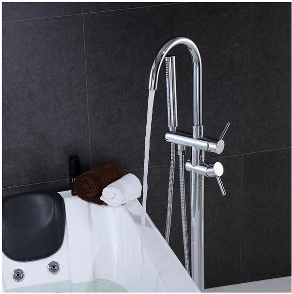 

floor mounted bathroom bath clawfoot tub filter tanding shower sprayer 03 sets