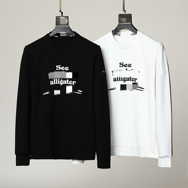 

luxury france men's sweatshirts designer brand pure cotton couple sweatshirt base shirt pullover long sleeve round neck ladies letter p, Black
