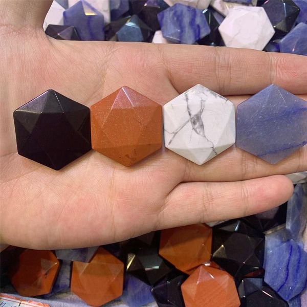 

exquisite crystal satellite hexagonal button non-porous ramadan decoration pendant stone home accessories decorative objects & figurines