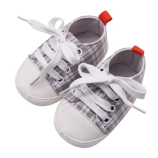 

first walkers infants girls boy anti-slip shoes born walker soft sole classic plaid prewalkers walk