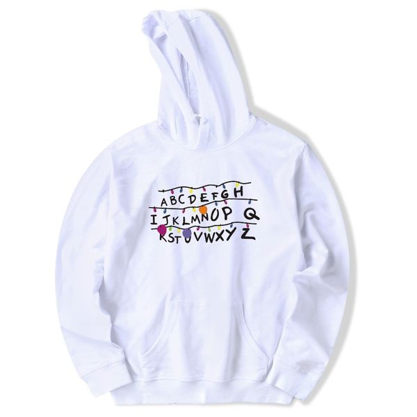 

fashion fleece hoodies strange things sportswear men's casual, Black