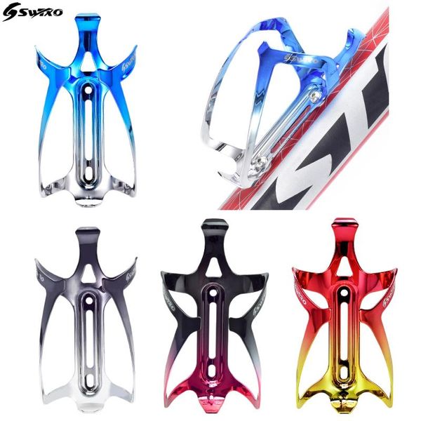 

water bottles & cages swtxo bike bottle holder aluminum alloy lightweight colorful bicycle cage with screws for mountain road