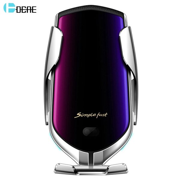 

fdgao 10w automatic clamping qi wireless car charger mount for iphone 11 xs xr x 8 fast charging phone holder for samsung s10 s9
