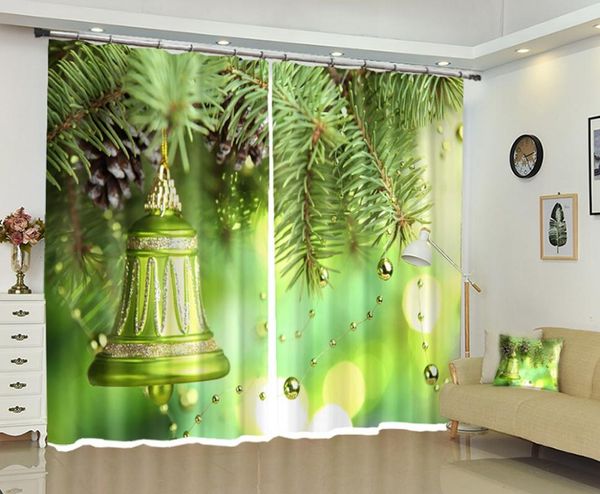 

curtain & drapes babsongreen christmas bell 3d digital printing diy po shading