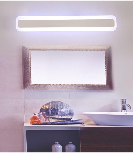 Lampada da parete L40/60/80/100/L120CM Luci a specchio Trucco moderno Spogliatoio Bagno Lampada a led Illuminazione domestica 90-240V