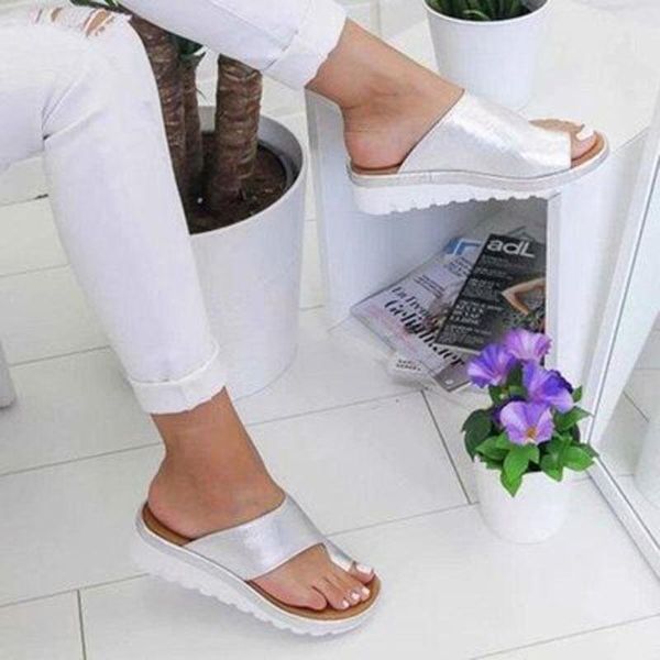 

women's summer flower home beach shoes sandals flip-flops slippers casual large thick, Black