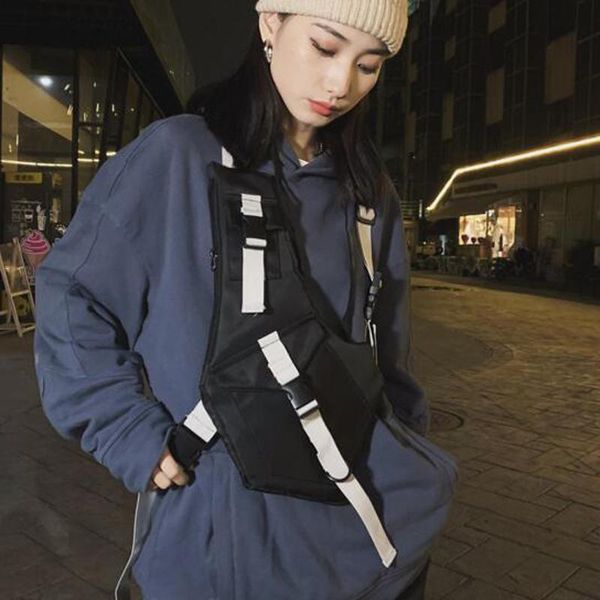 

men tooling bag tactical vest package ladies messenger reflective chest shoulder male crossbody waist bags