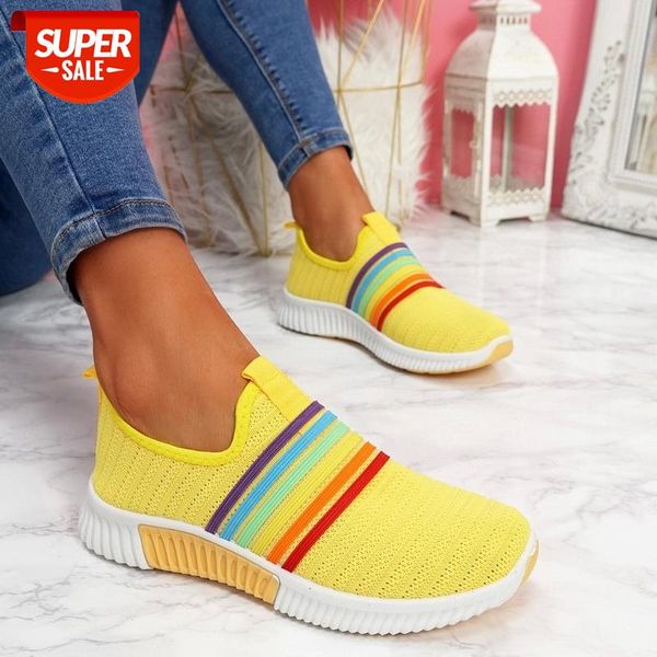 

sneakers women shoes for woman breathable sock 2020 footwear fashion rainbow casual female #nb3i