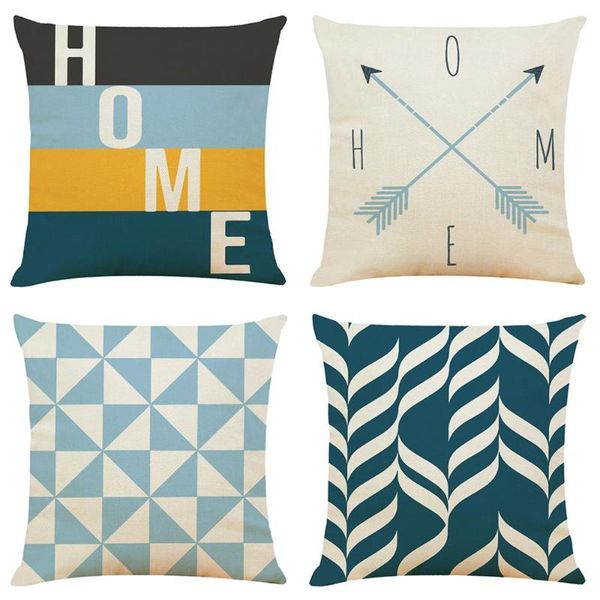

cushion/decorative pillow zeroomade morden geometric cushion covers cotton linen throw for sofa bed home decor piloowcases 4 colors