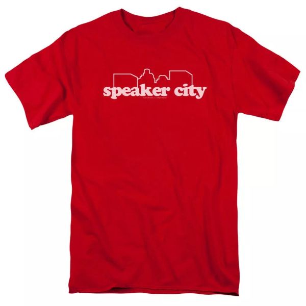 

old school speaker city logo t-shirt sizes s-3x new, White;black