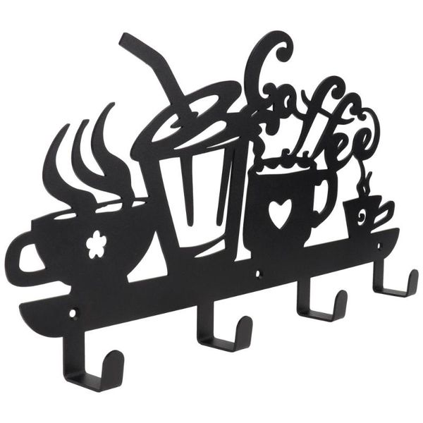 

hooks & rails 1pc mug hook rack wall hanging cup draining metal coffee storage