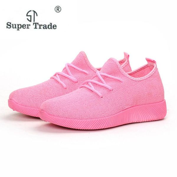 

slippers st super trade women flat shoes 2021 summer female breathable non-slip platform flats casual slip on sneakers womens, Black