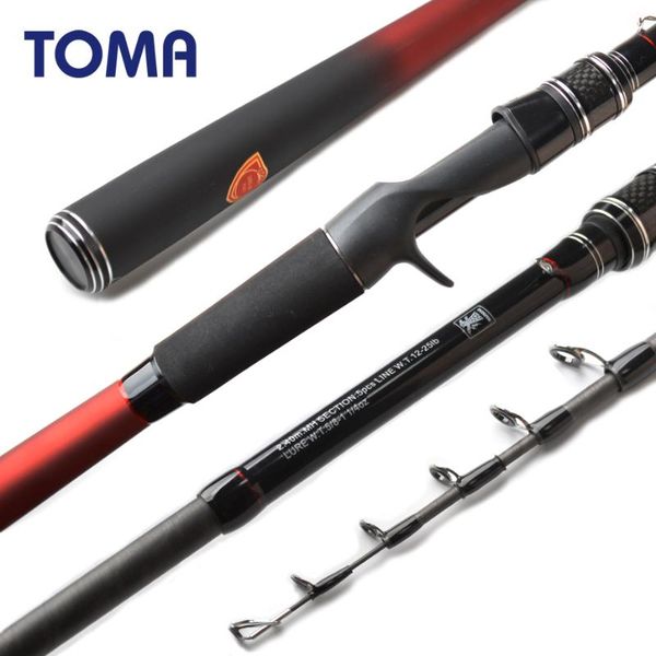 

boat fishing rods toma 30t carbon rod 2.1-3.6m mh lure weight 18-35g fast action spinning casting ultralight saltwater