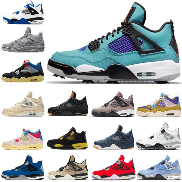 

2021new arrival men jumpman 4 4s basketball shoes oreo sail union desert moss 30th anniversary bred taupe haze travis scotts women's tr