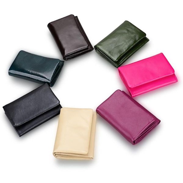 

wallets arrival genuine leather wallet women small portomonee vallet with coin purse pockets slim rfid fashion mini, Red;black