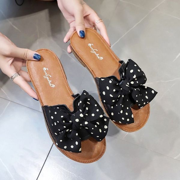 

sandals women's fashionable slippers... summer slippers, beach flat house... sole... shoe... slip... o5ri, Black