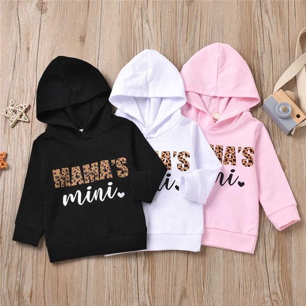 

hoodies & sweatshirts children hooded sweater spring autumn kids clothes letter printing baby boys girls winter hoodie coat, Black
