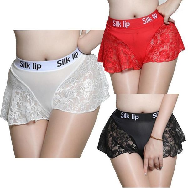 

women's panties women ruffle lace skirted lingerie underwear letter printing elastic waistband briefs underpants, Black;pink