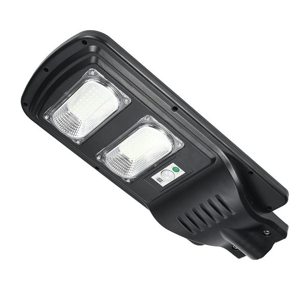 

60w 80led solar power pir motion induction wall street light + remote control